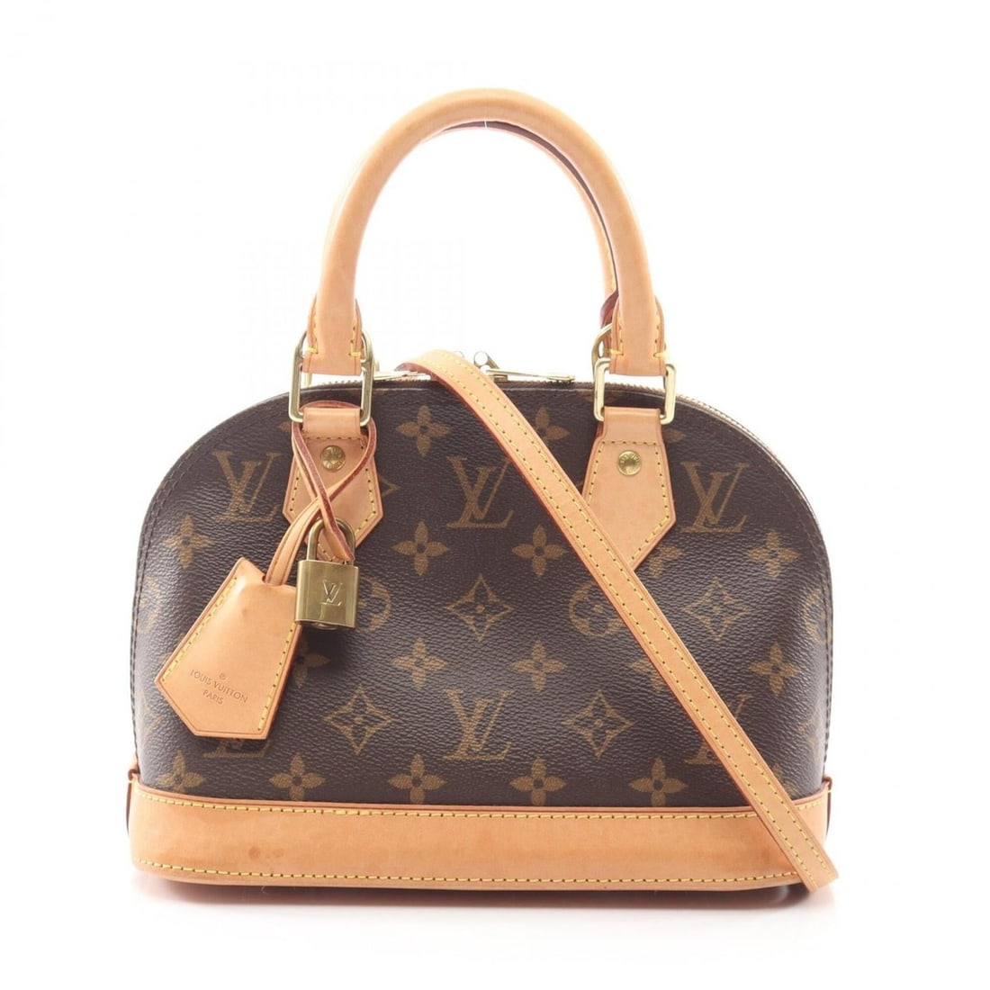 Louis Vuitton Alma BB Monogram 2-Way Handbag, Coated Canvas Leather, Women's, Brown, M53152: --- Catalog ---Category: SizeSize (HxWxD): 17cm x 23cm x 11cm / 6.69'' x 9.05'' x 4.33''Category: DesignType: HandbagColor: BrownGender: WomenMaterial: Coated canvas , Leather Category: GeneralMPN: M5