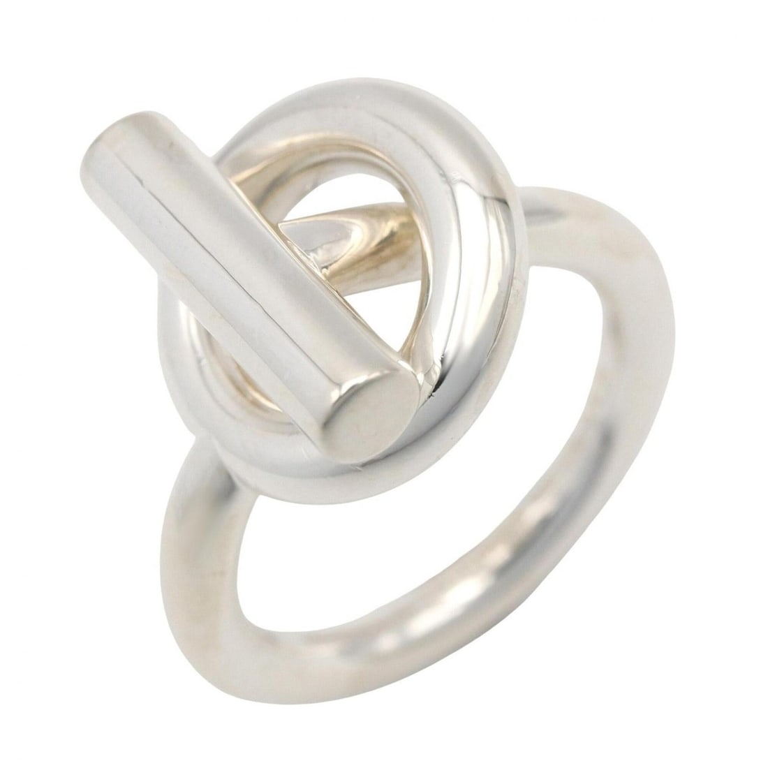 Hermes HERMES Echappé Ring MM - Sterling Silver 925 Jewelry Men's & Women's Tone: --- Catalog ---Category: SizeJP Size: 14US Size: 7Category: DesignType: Band ringColor: SilverGender: Men,WomenMaterial: Silver 925Category: GeneralBrand: Hermes--- Item List ---Section: ConditionRank