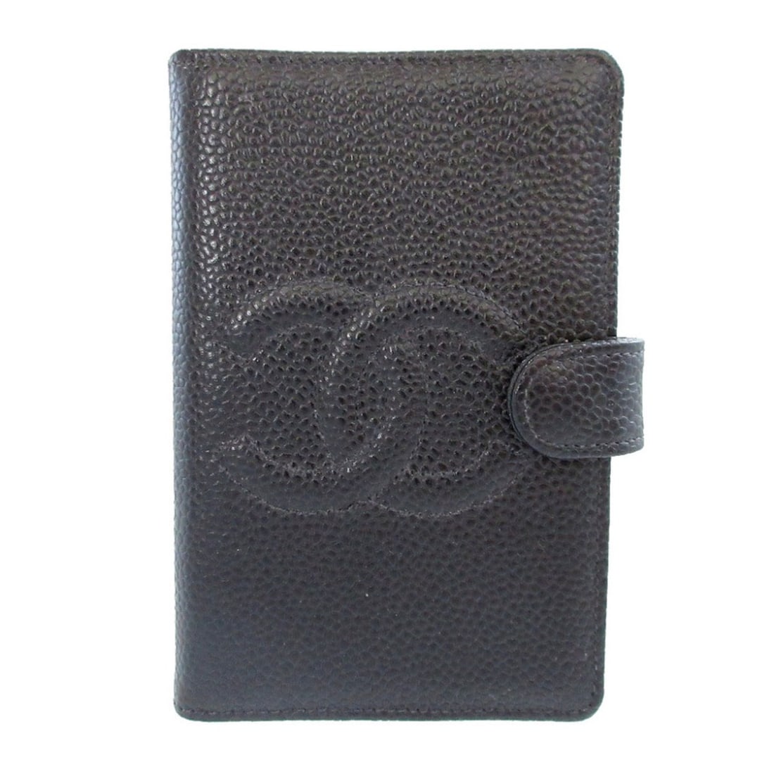 Chanel Caviar Skin Black Notebook Cover (Serial Number 5) 0814CHANEL: --- Catalog ---Category: DesignColor: BlackGender: WomenMaterial: Grained Calfskin Category: GeneralBrand: ChanelCountry of Origin: FranceCategory: Physical PropertiesSize (HxWxD): 12.5cm x 8.5cm x 1.