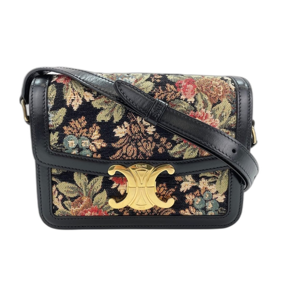 Celine Teen Shoulder Bag, Black: --- Catalog ---Category: SizeSize (HxWxD): 15cm x 18cm x 5cm / 5.9'' x 7.08'' x 1.96''Strap Length: 82cm - 110cm / 32.28'' - 43.3''Category: DesignType: Shoulder bagColor: BlackGender: WomenCategory: 
