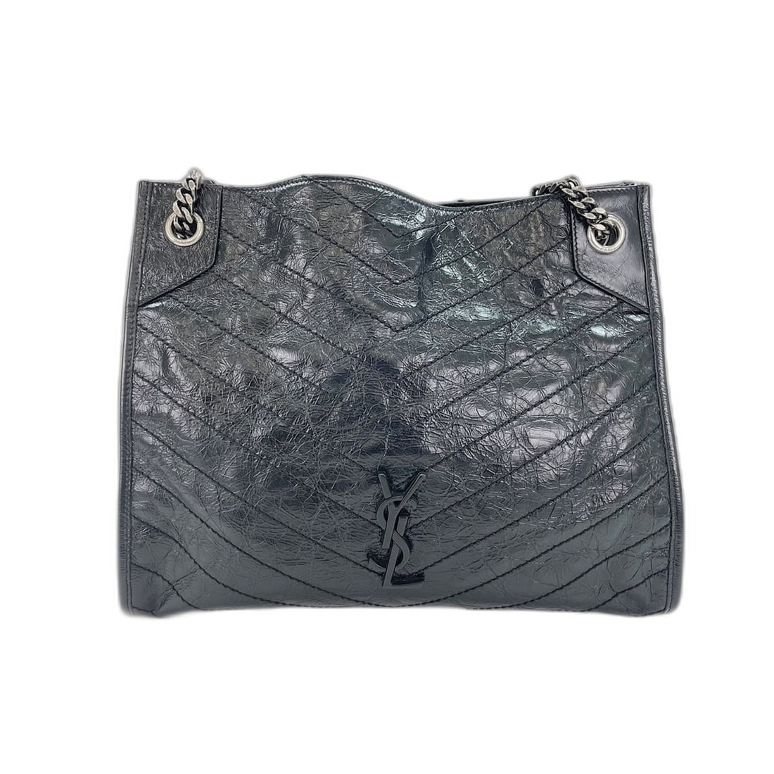 Yves Saint Laurent Saint Laurent Paris Niki Tote Bag, Black: --- Catalog ---Category: SizeHandle Drop: 25.00cm / 9.84''Size (HxWxD): 27.5cm x 32cm x 7cm / 10.82'' x 12.59'' x 2.75''Category: DesignType: Tote bagColor: BlackGender: WomenCategory: GeneralBrand: Y