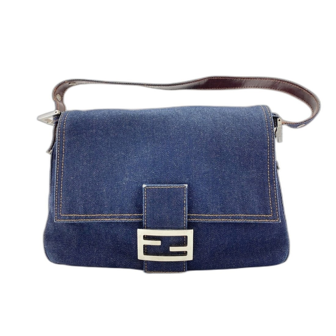 Fendi Mamma Bucket Shoulder Bag, Navy: --- Catalog ---Category: SizeSize (HxWxD): 19cm x 29cm x 12cm / 7.48'' x 11.41'' x 4.72''Strap Length: 45cm - 51cm / 17.71'' - 20.07''Category: DesignType: Shoulder bagColor: NavyGender: WomenCategory