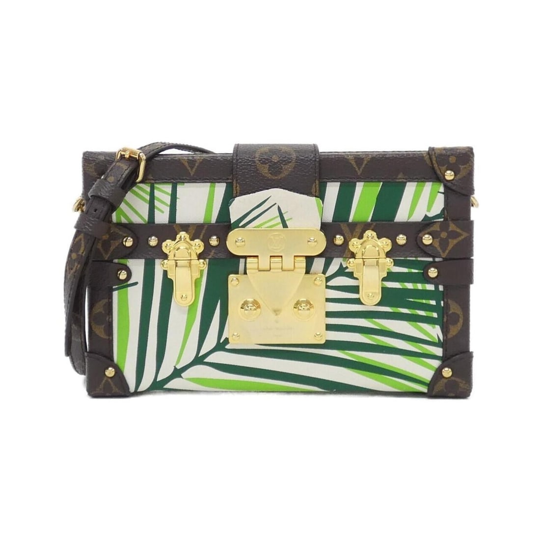 Louis Vuitton Petite Malle M41555 Shoulder Bag: --- Catalog ---Category: SizeSize (HxWxD): 12cm x 18cm x 5cm / 4.72'' x 7.08'' x 1.96''Category: DesignType: Shoulder bagColor: Brown, Green, VertGender: Women,MenMaterial: Coated canvas Category: Gen
