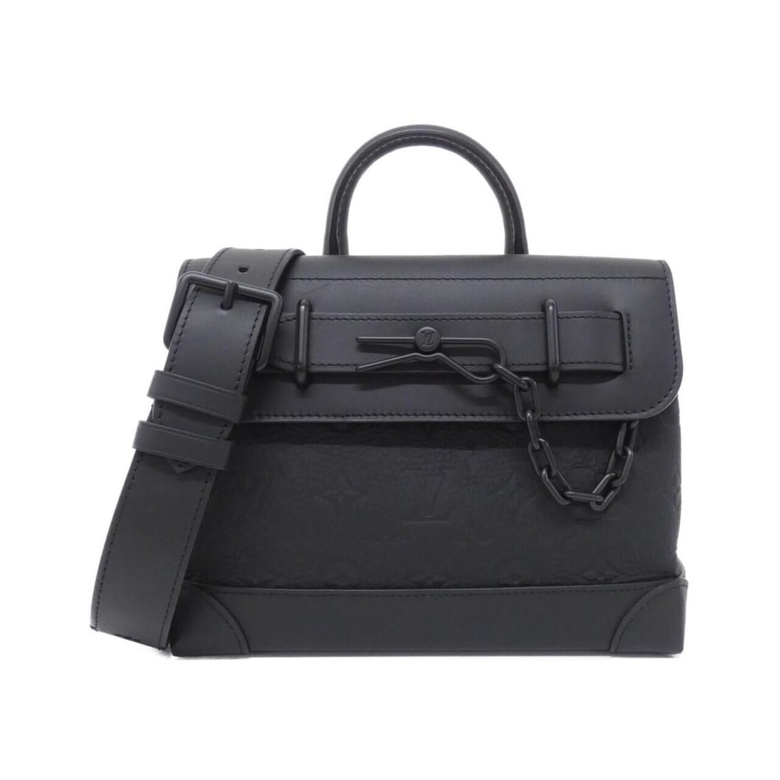 Louis Vuitton Taurillon Monogram Steamer PM M24436 Handbag: --- Catalog ---Category: SizeSize (HxWxD): 19cm x 25cm x 8cm / 7.48'' x 9.84'' x 3.14''Category: DesignType: HandbagColor: BlackGender: Women,MenMaterial: Leather Leather/Fur Type: CalfskinCategory: G