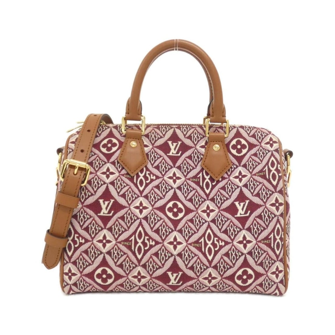Louis Vuitton SINCE1854 Speedy Bandoulière 25cm M57231 Boston Bag: --- Catalog ---Category: SizeSize (HxWxD): 19cm x 25cm x 15cm / 7.48'' x 9.84'' x 5.9''Category: DesignType: Boston bagColor: BordeauxGender: Women,MenMaterial: Jacquard Category: GeneralMPN: M57231Br