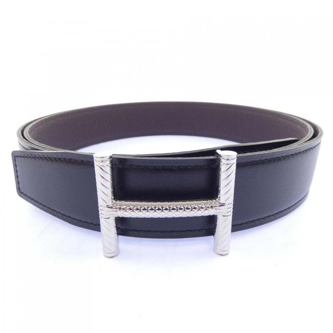Hermes Hisseo 32mm Reversible Belt: --- Catalog ---Category: SizeLength: 104.5cm - 110cm / 41.14'' - 43.3''Category: DesignType: Standard beltColor: Black, BrownGender: MenCategory: GeneralBrand: Hermes--- Item List ---Section: Conditio