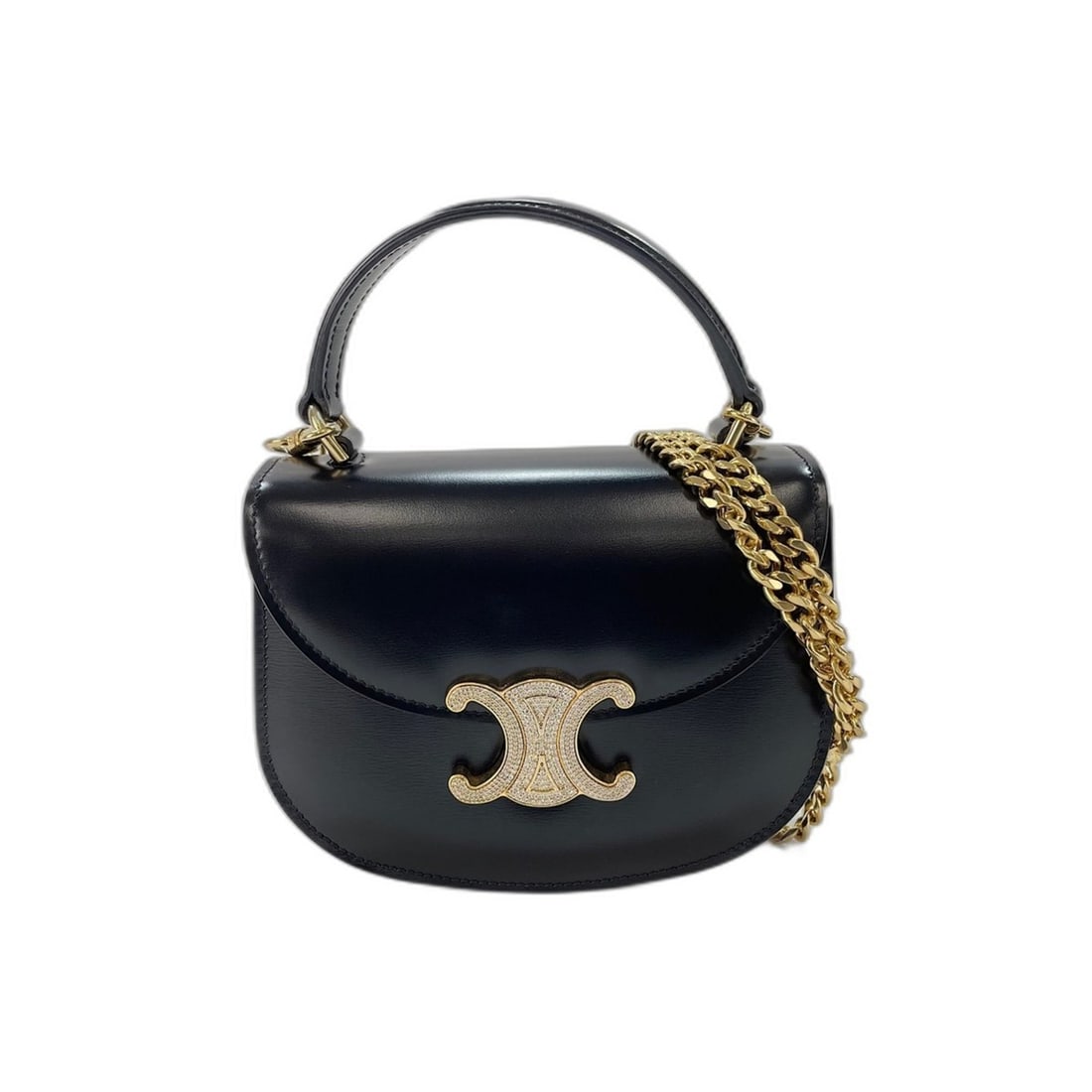Celine Mini Buzas Claire Shoulder Bag, Black: --- Catalog ---Category: SizeSize (HxWxD): 12cm x 15cm x 5cm / 4.72'' x 5.9'' x 1.96''Category: DesignType: Shoulder bagColor: BlackGender: WomenCategory: GeneralBrand: Celine--- Item List ---Section: