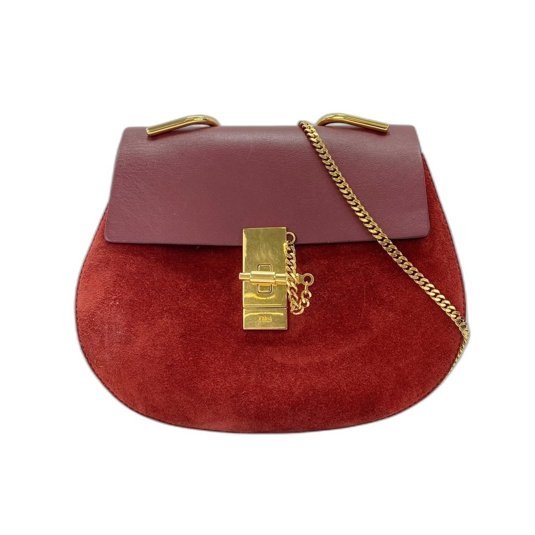 Chloé Chloe Drew Shoulder Bag, Red: --- Catalog ---Category: SizeSize (HxWxD): 19cm x 23cm x 7cm / 7.48'' x 9.05'' x 2.75''Category: DesignType: Shoulder bagColor: Red colorGender: WomenCategory: GeneralBrand: Chloé--- Item List ---Sec