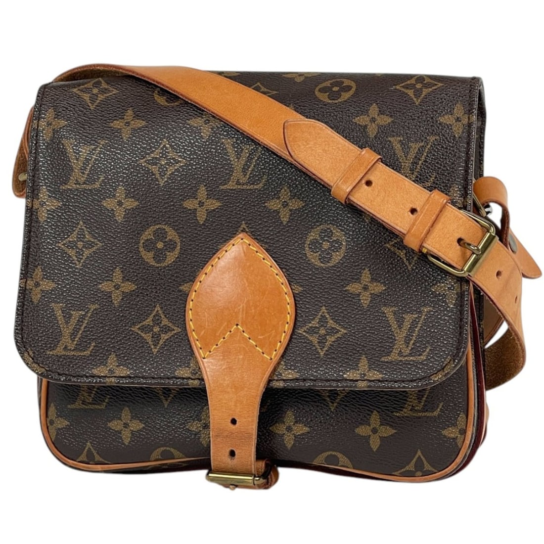 Louis Vuitton Cartouchiere 22 Shoulder Bag, Monogram Brown, M51253, Women's: --- Catalog ---Category: SizeSize (HxWxD): 18cm x 22cm x 7.5cm / 7.08'' x 8.66'' x 2.95''Category: DesignType: Shoulder bagColor: Brown, MonogramGender: WomenMaterial: Monogram Category: GeneralMPN: