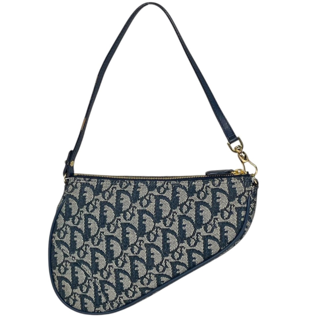 Christian Dior shoulder bag, Trotter pattern, saddle canvas, navy, women's.: --- Catalog ---Category: SizeSize (HxWxD): 15cm x 22cm x 4cm / 5.9'' x 8.66'' x 1.57''Category: DesignType: Saddle bag, Shoulder bagColor: NavyGender: WomenMaterial: Trotter Category: GeneralBrand: