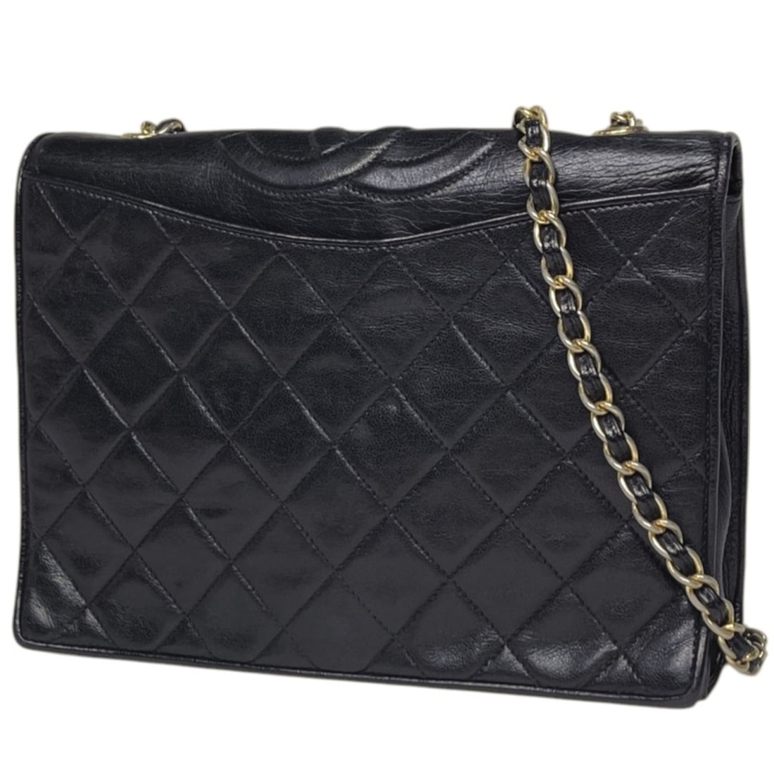 Chanel CHANEL Shoulder Bag Coco Mark Matelassé Leather Black Women's: --- Catalog ---Category: SizeSize (HxWxD): 16.5cm x 22cm x 6cm / 6.49'' x 8.66'' x 2.36''Category: DesignType: Shoulder bagColor: BlackGender: WomenMaterial: Leather Category: GeneralBrand: Chanel---