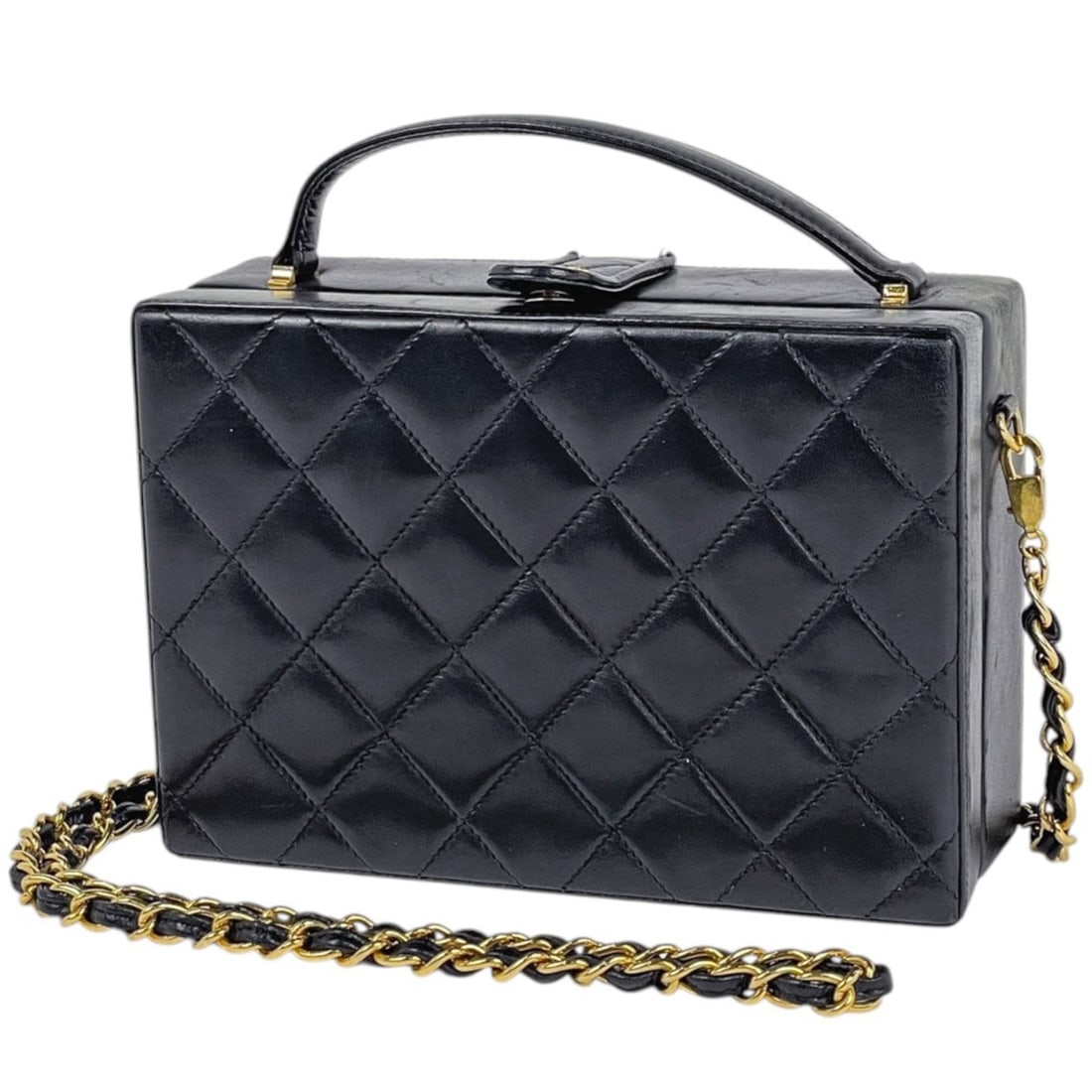 Chanel CHANEL Handbag Coco Mark 2WAY Leather Black Women's: --- Catalog ---Category: SizeSize (HxWxD): 13.5cm x 19cm x 7cm / 5.31'' x 7.48'' x 2.75''Category: DesignType: Handbag, Shoulder bagColor: BlackGender: WomenMaterial: Leather Category: GeneralBrand: