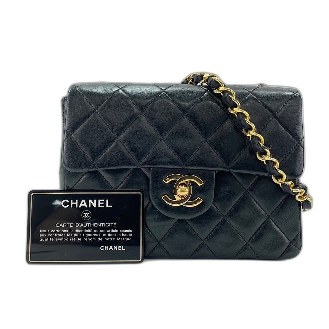 Chanel Mini Matelassé Shoulder Bag, Black: --- Catalog ---Category: SizeSize (HxWxD): 14cm x 18cm x 7cm / 5.51'' x 7.08'' x 2.75''Category: DesignType: Shoulder bagColor: BlackGender: WomenCategory: GeneralBrand: Chanel--- Item List ---Section