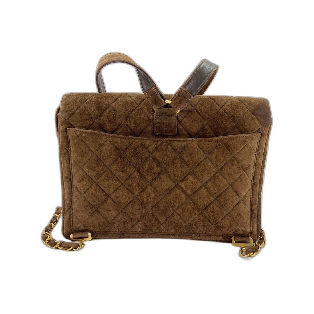 Chanel Matelassé Backpack, Brown - 2