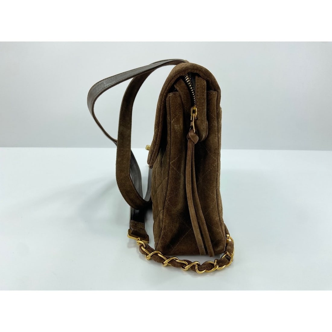 Chanel Matelassé Backpack, Brown - 4