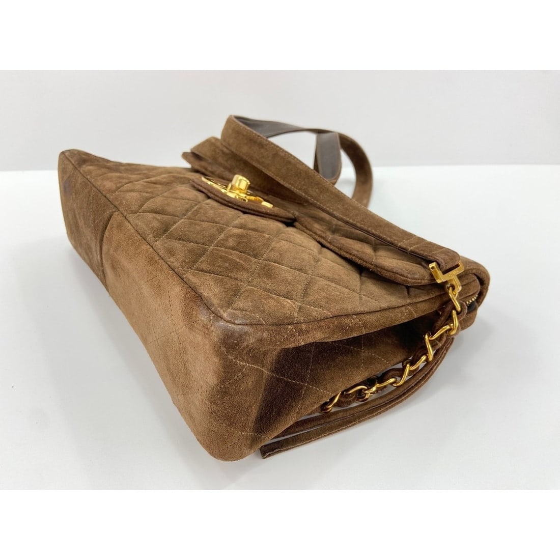 Chanel Matelassé Backpack, Brown - 7