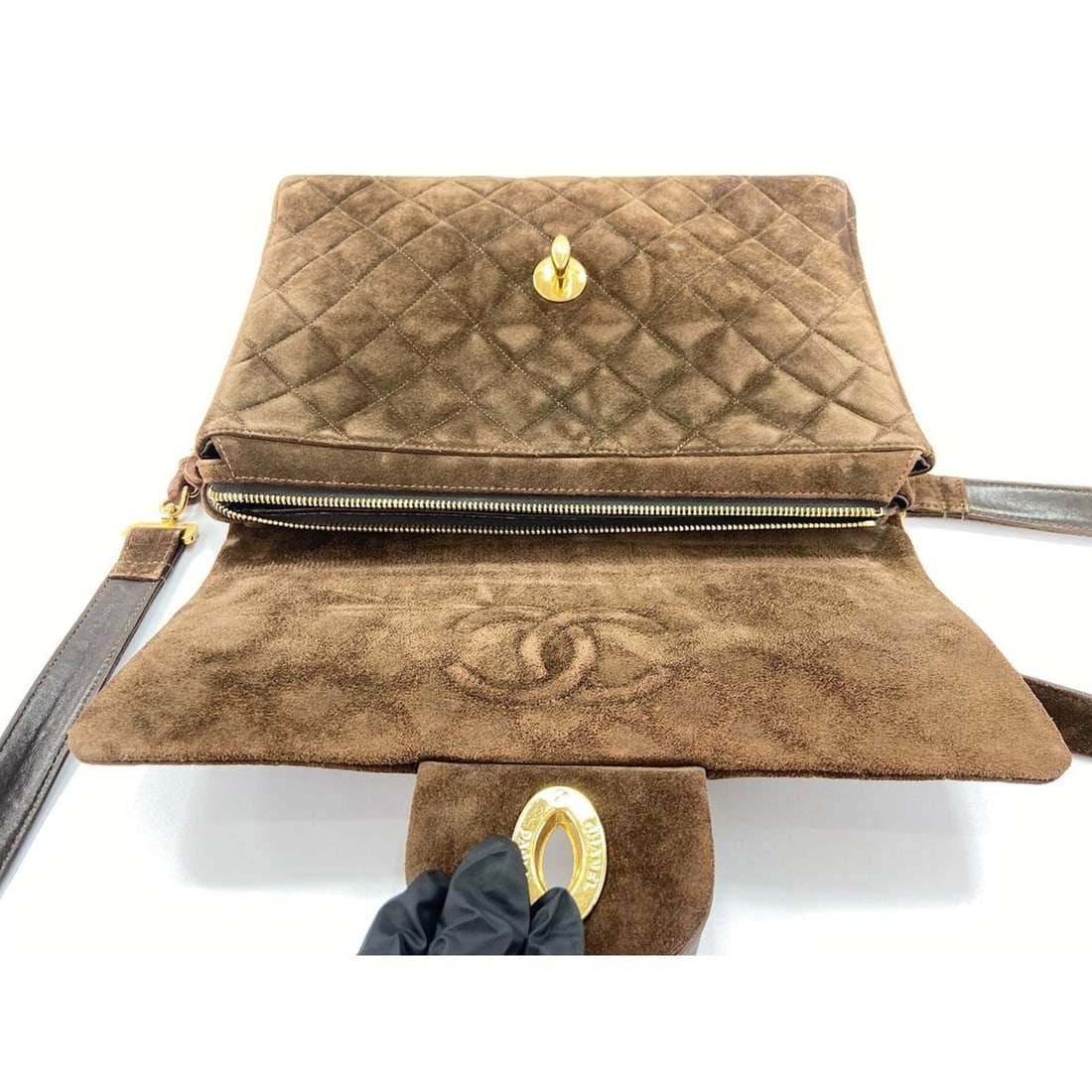 Chanel Matelassé Backpack, Brown - 8