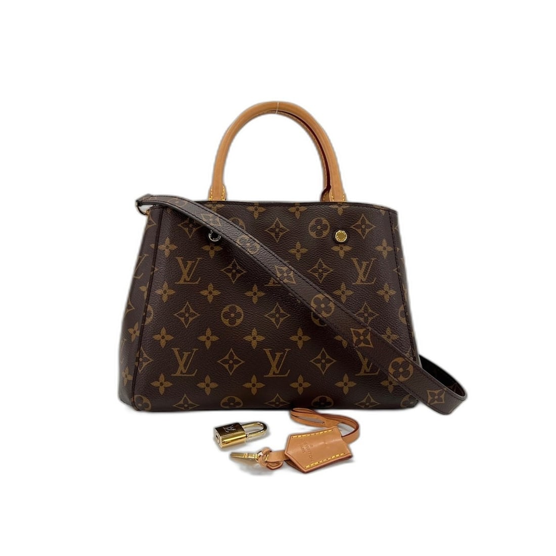 Louis Vuitton Montaigne Shoulder Bag, Brown: --- Catalog ---Category: SizeSize (HxWxD): 18cm x 25cm x 10cm / 7.08'' x 9.84'' x 3.93''Category: DesignType: Shoulder bagColor: BrownGender: WomenCategory: GeneralBrand: Louis Vuitton--- Item List
