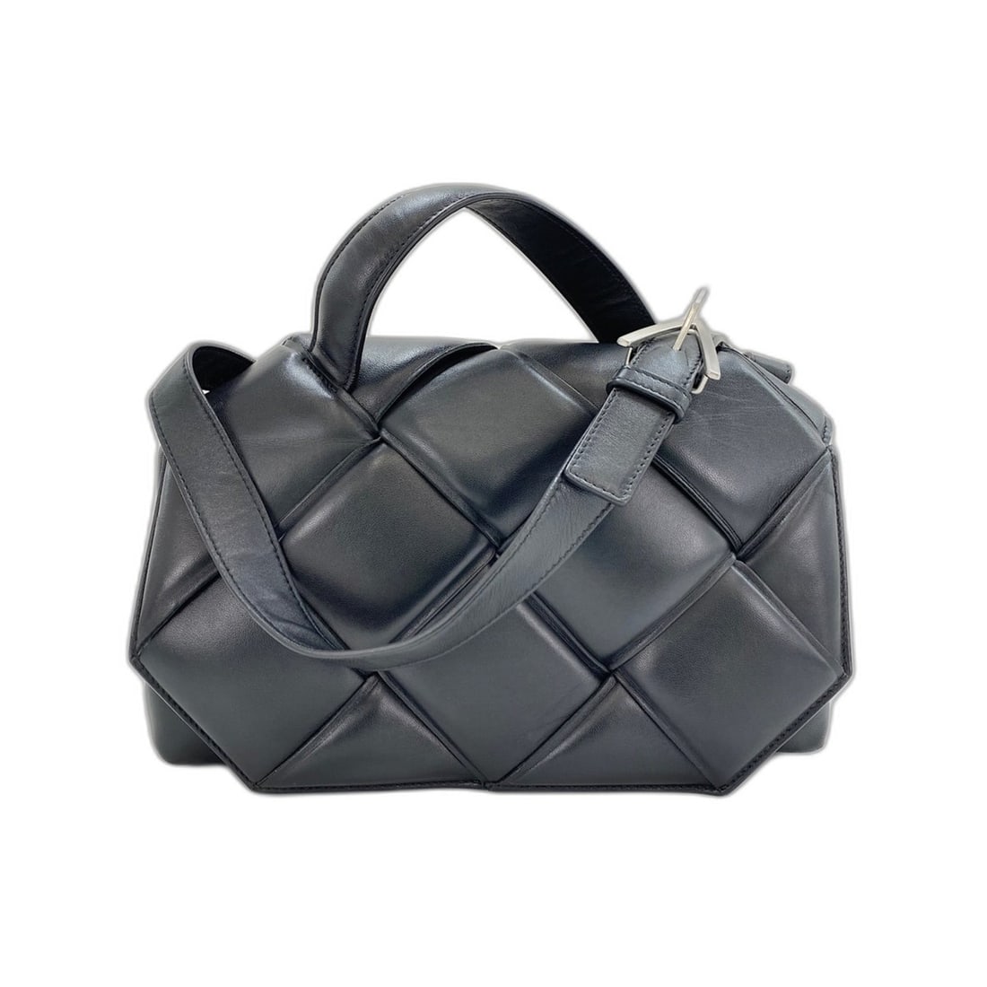 BOTTEGA VENETA Padded Top Handle 2-Way Shoulder Bag, Black: --- Catalog ---Category: DesignType: Shoulder bagColor: BlackGender: WomenCategory: GeneralBrand: Bottega Veneta--- Item List ---Section: ConditionRanking: Rank AB Used - Traces of usage, scratches /