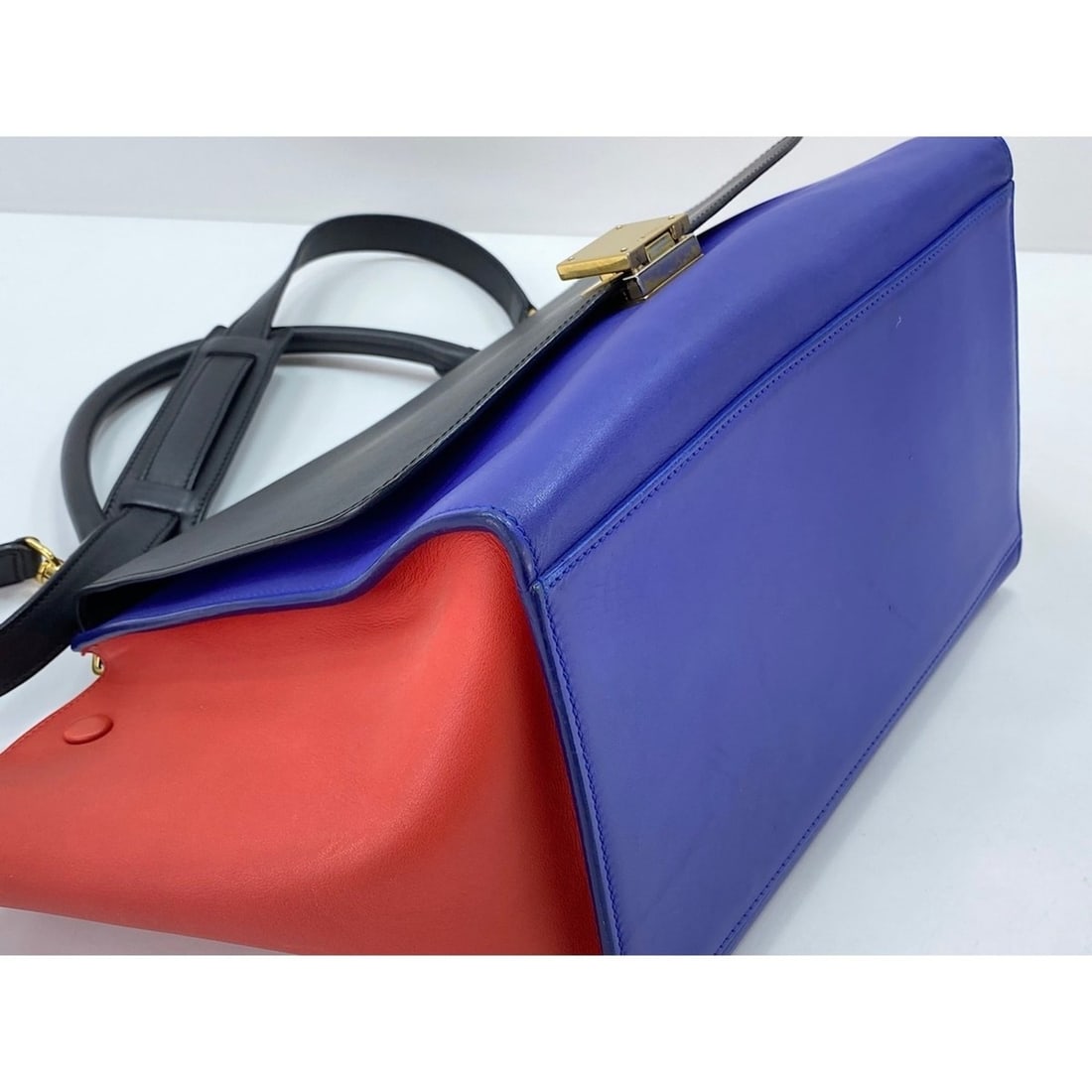 Celine Trapeze Handbag, Multicolor - 9