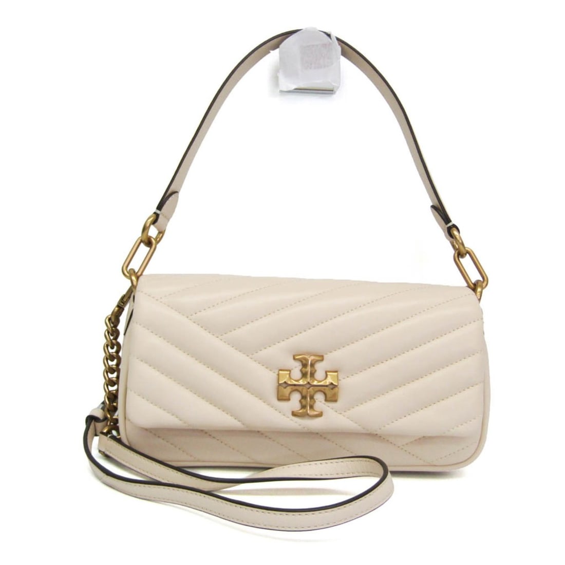 Tory Burch Kira Chevron Small Bag Women's Leather Handbag,Shoulder Bag Off-white: --- Catalog ---Category: SizeSize (HxWxD): 14cm x 24.5cm x 6cm / 5.51'' x 9.64'' x 2.36''Strap Length: 105cm - 115cm / 41.33'' - 45.27''Handle Length: 47cm / 18.5''Category: DesignType: Handbag, Shoul