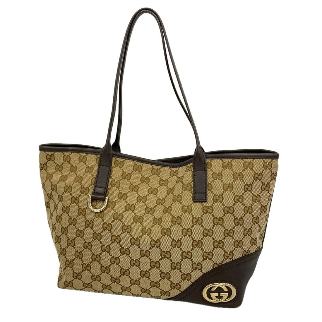 Gucci GG Canvas Tote Bag 169946 Beige Brown Women's P3423255 (1 of 19)
