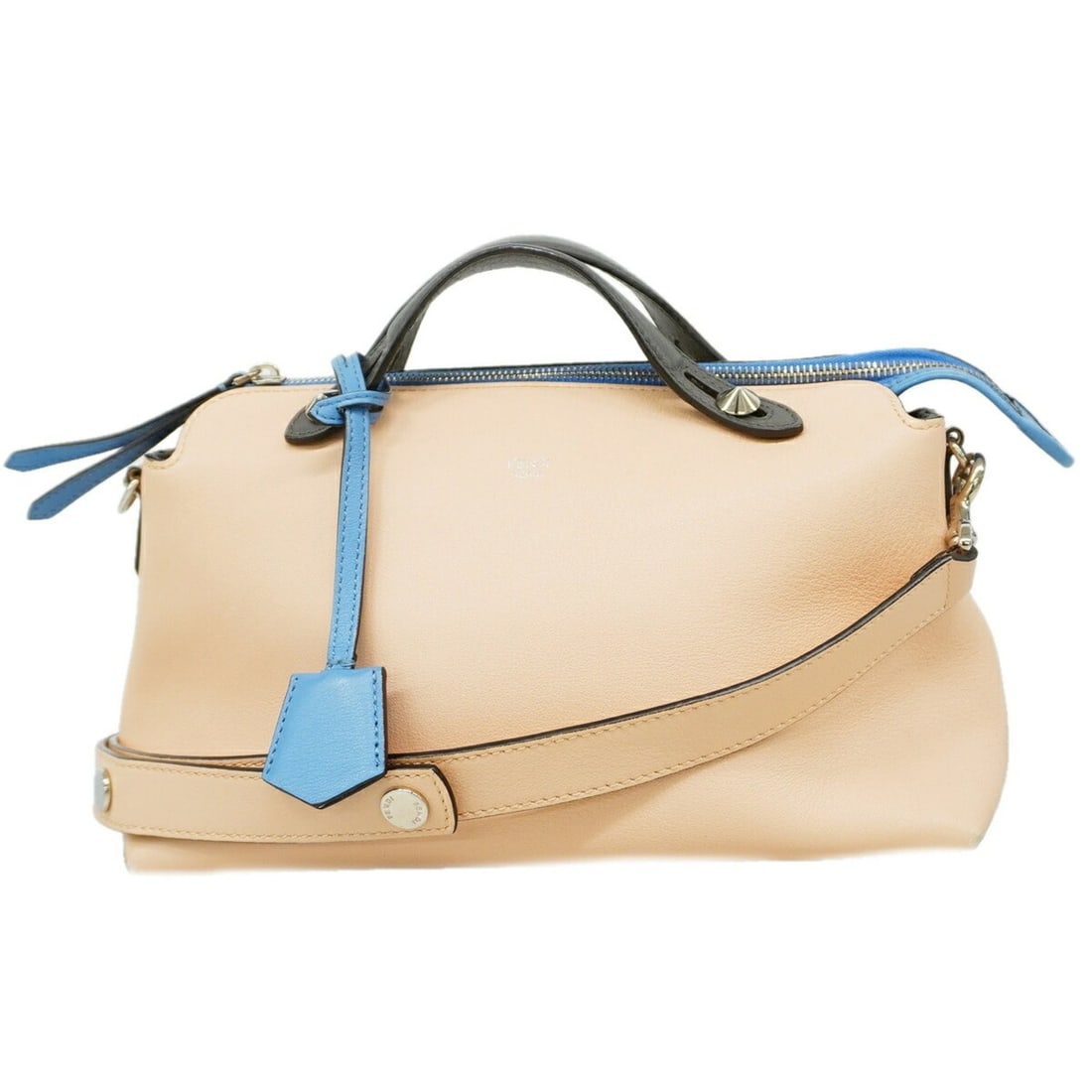 Fendi By The Way Leather Handbag, Pink Beige, 2-way Bag for Women, P3423098: --- Catalog ---Category: SizeSize (HxWxD): 18cm x 28cm x 12.5cm / 7.08'' x 11.02'' x 4.92''Category: DesignType: HandbagColor: Pink beigeGender: WomenMaterial: Leather Hardware Color: SilverCategory: 