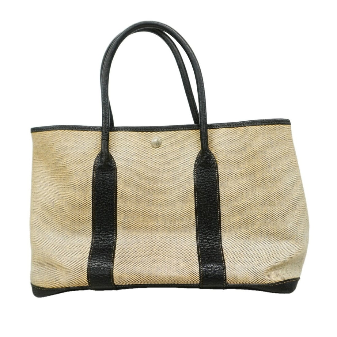 Hermes Garden PM Tote Bag, Toile H, Black, ?M stamp, Women's, P3416973: --- Catalog ---Category: SizeSize (HxWxD): 25cm x 37cm x 17cm / 9.84'' x 14.56'' x 6.69''Category: DesignType: Tote bagColor: BlackGender: WomenMaterial: Toile H Hardware Color: SilverCategory: Genera