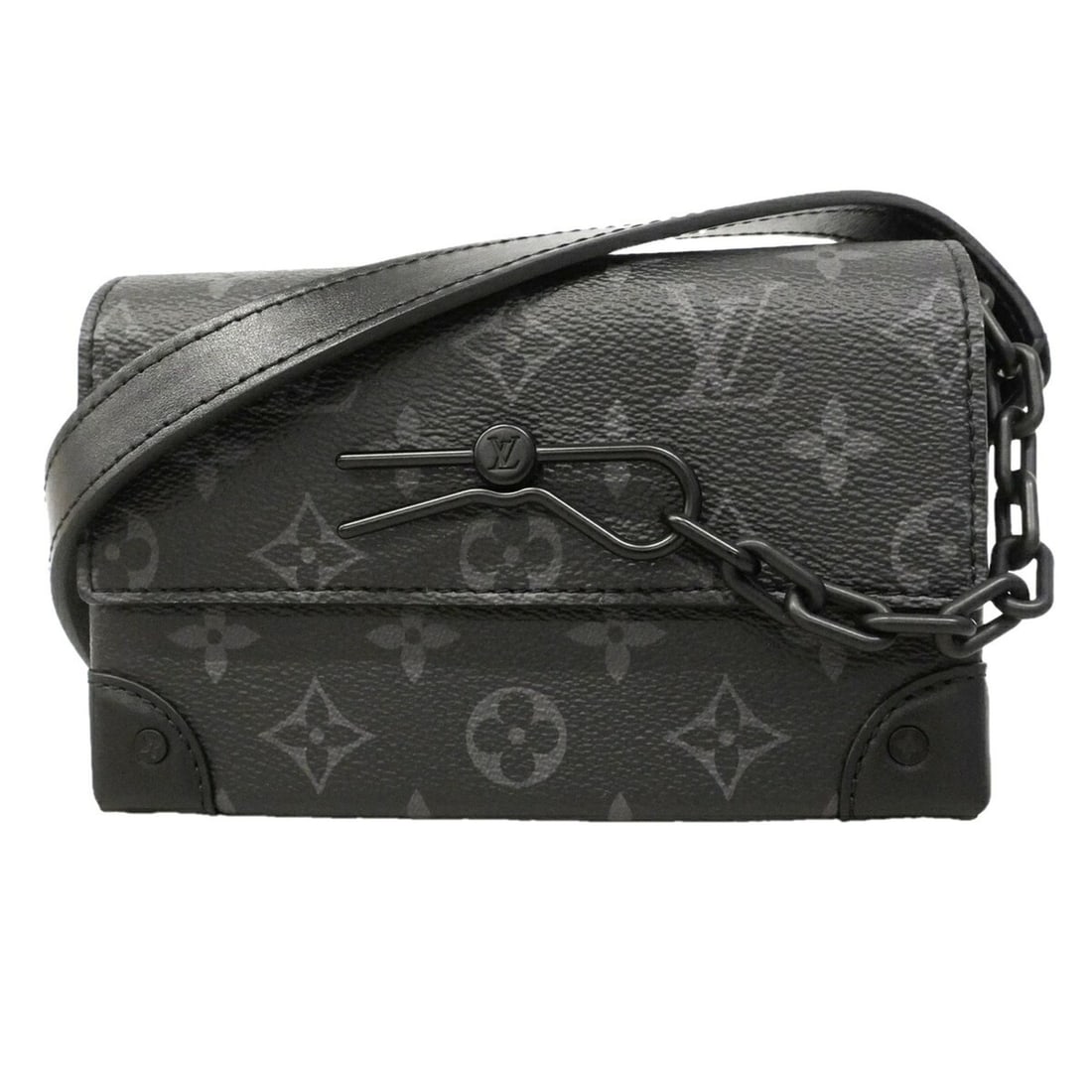 Louis Vuitton Monogram Eclipse Steamer Wearable Wallet Shoulder Bag M81783 Black Men's P3410279 (1 of 11)
