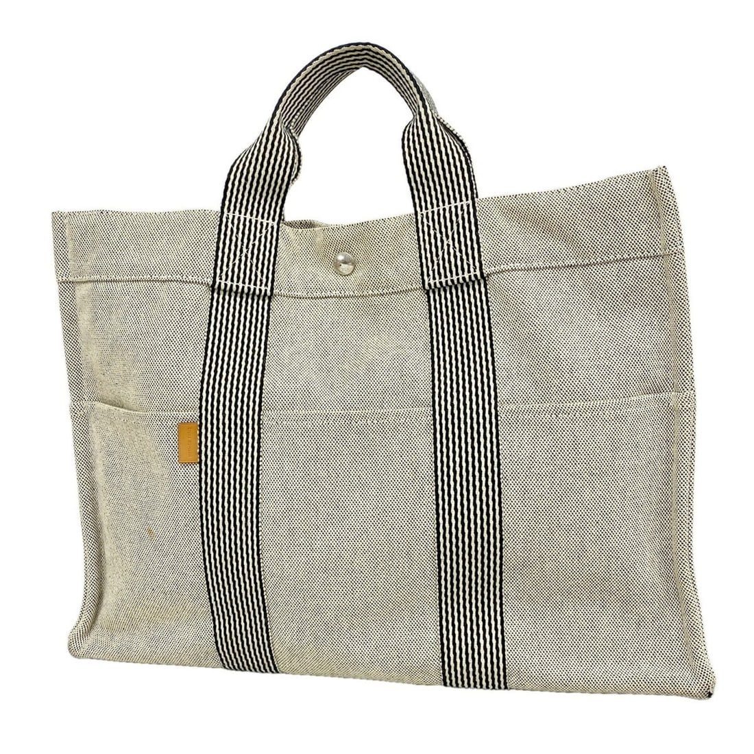 Hermes New Fourre-Tout MM Canvas Tote Bag, Black, Men's & Women's, P3410637: --- Catalog ---Category: SizeSize (HxWxD): 31cm x 42.5cm x 10cm / 12.2'' x 16.73'' x 3.93''Category: DesignType: Tote bagColor: BlackGender: Men,WomenMaterial: Canvas Hardware Color: SilverCategory: G
