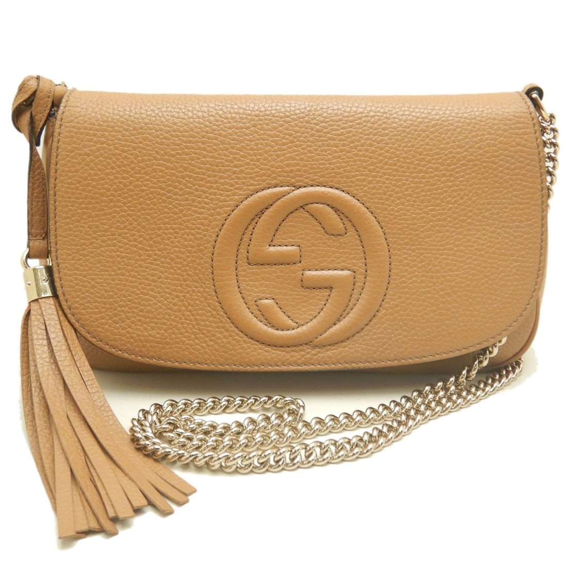GUCCI Soho Interlocking 536224 Shoulder Bag, Calfskin, Brown, Women's 254191: --- Catalog ---Category: SizeSize (HxWxD): 17cm x 27cm x 6cm / 6.69'' x 10.62'' x 2.36''Category: DesignType: Shoulder bagColor: BrownGender: WomenMaterial: Leather Leather/Fur Type: CalfskinCategory: