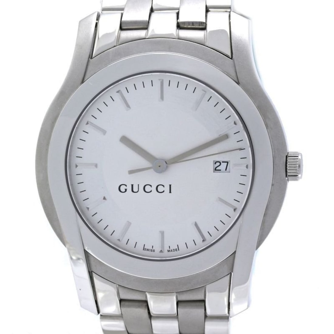 GUCCI G-Class YA055212 5500XL Men's Watch, Stainless Steel, 40570: --- Catalog ---Category: SizeWrist Size: 20cm / 7.87''Case Diameter: 38mm / 1.5''Category: DesignType: WristwatchGender: MenColor (Dial): SilverMaterial (Band): Stainless steelMaterial (Case): Stainle