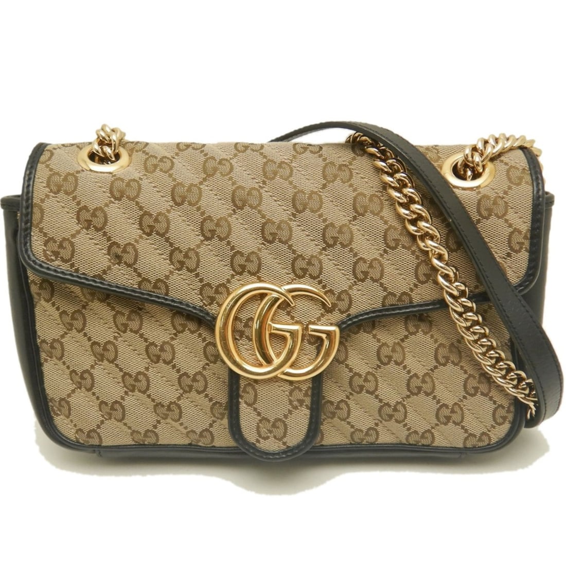 GUCCI GG Marmont Quilted Mini Shoulder Bag 443497 Canvas x Leather Beige Women's 254159: --- Catalog ---Category: SizeSize (HxWxD): 16cm x 25cm x 6.5cm / 6.29'' x 9.84'' x 2.55''Category: DesignType: Shoulder bagColor: BeigeGender: WomenMaterial: GG canvas , Leather Category: GeneralMPN: 
