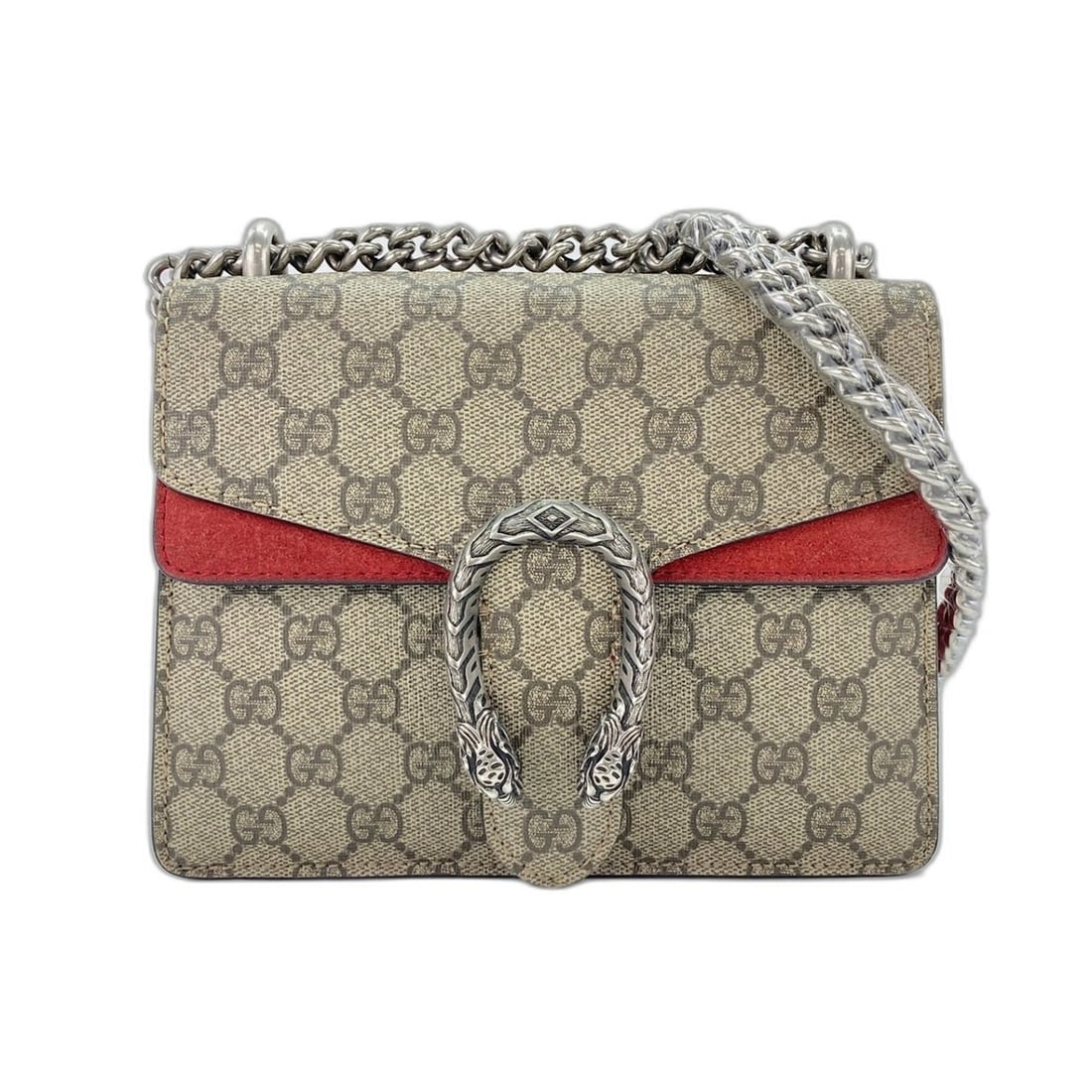 Gucci Dionysus Shoulder Bag, Red: --- Catalog ---Category: SizeSize (HxWxD): 15cm x 20cm x 2.5cm / 5.9'' x 7.87'' x 0.98''Strap Length: 117cm / 46.06''Category: DesignType: Shoulder bagColor: Red colorGender: WomenCategory: GeneralBra