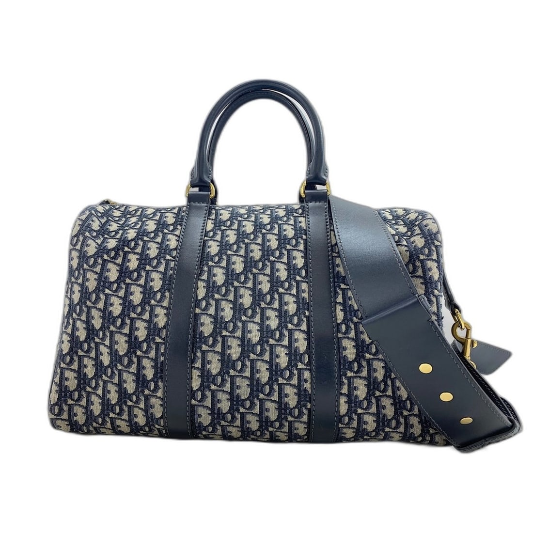 Christian Dior Boston bag, navy: --- Catalog ---Category: SizeHandle Drop: 12.00cm / 4.72''Size (HxWxD): 31cm x 40cm x 16cm / 12.2'' x 15.74'' x 6.29''Strap Length: 105cm - 120cm / 41.33'' - 47.24''Category: DesignType: Boston bagCol