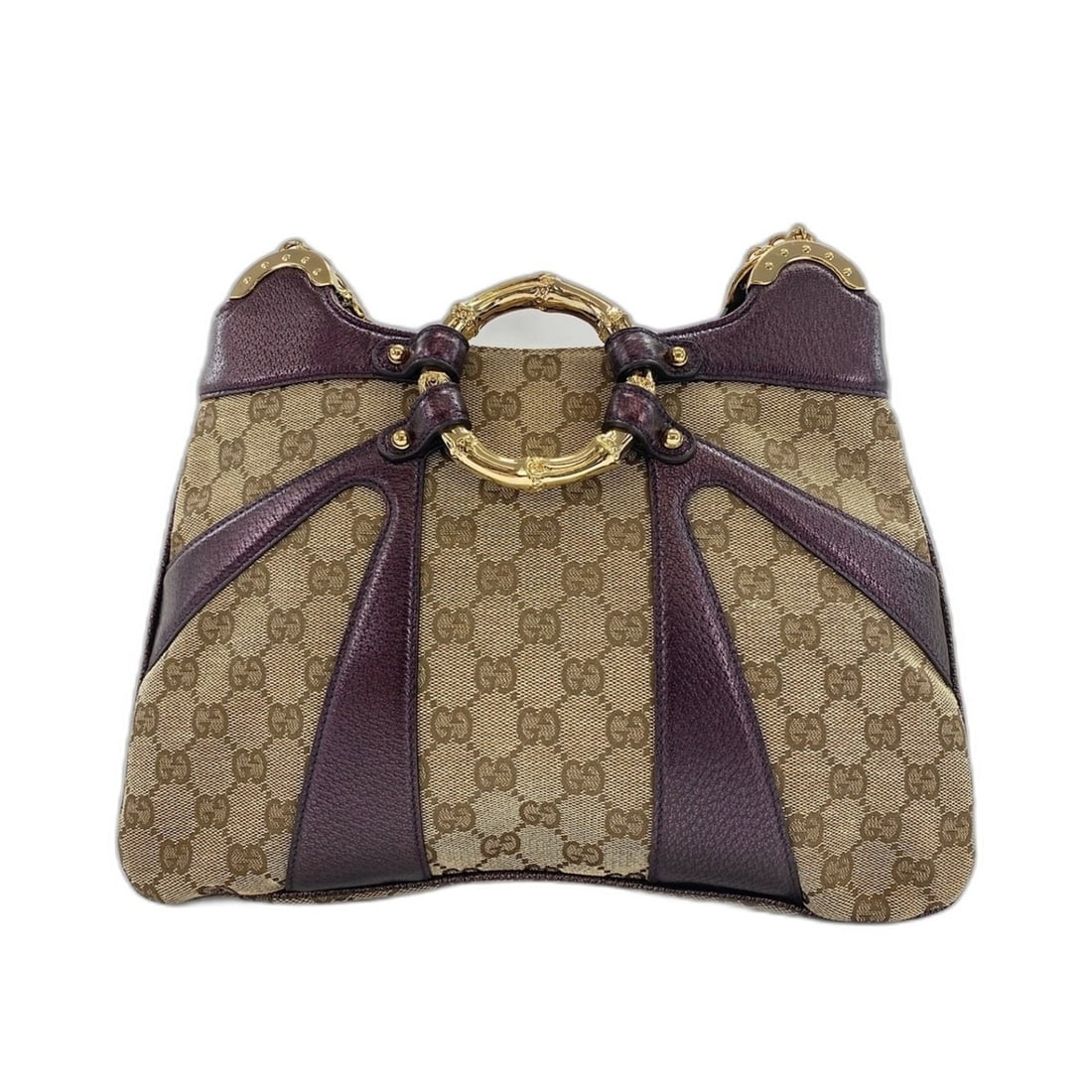Gucci Bamboo Shoulder Bag, Purple: --- Catalog ---Category: SizeSize (HxWxD): 26cm x 32cm x 2cm / 10.23'' x 12.59'' x 0.78''Strap Length: 42cm / 16.53''Category: DesignType: Shoulder bagColor: PurpleGender: WomenCategory: GeneralBrand: