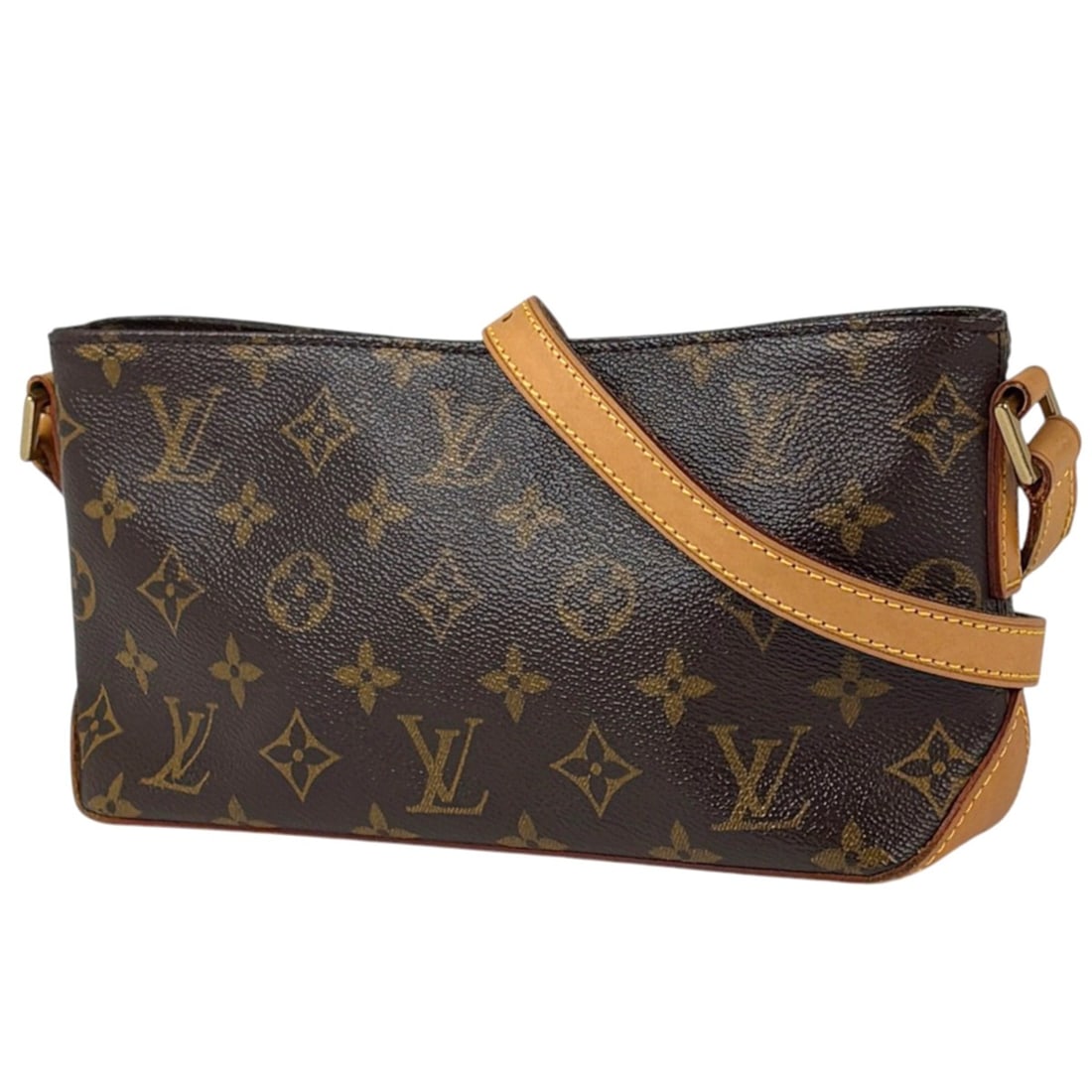 Louis Vuitton Trotteur Shoulder Bag Pochette Monogram Brown M51240 Women's: --- Catalog ---Category: SizeSize (HxWxD): 12.5cm x 23cm x 7cm / 4.92'' x 9.05'' x 2.75''Category: DesignType: Pochette, Shoulder bagColor: Brown, MonogramGender: WomenMaterial: Monogram Category: Gen
