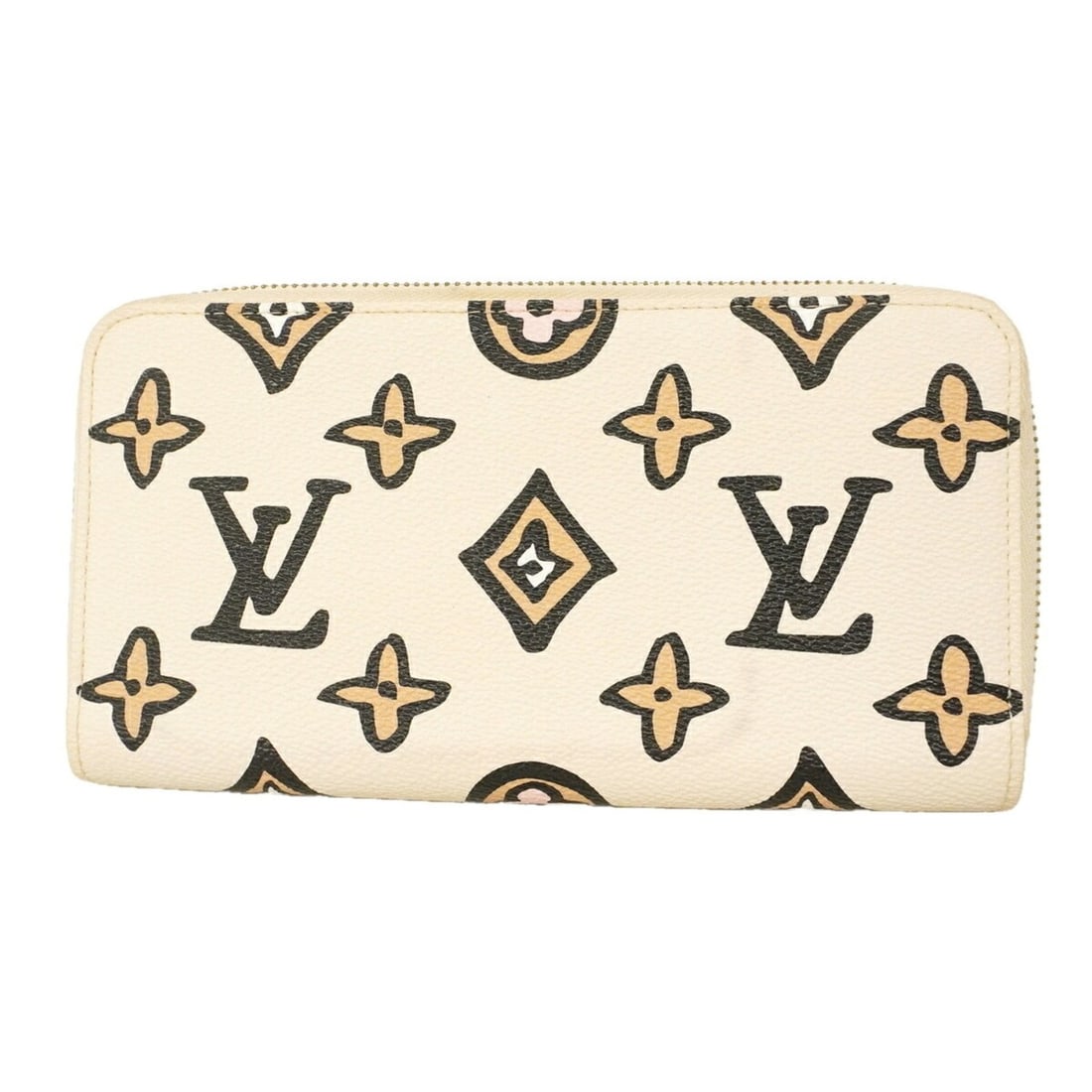 Louis Vuitton Monogram Wild at Heart Zippy Wallet M80676 Cream Ladies' Long: --- Catalog ---Category: SizeSize (HxWxD): 11cm x 19.5cm x 2cm / 4.33'' x 7.67'' x 0.78''Category: DesignType: Long wallet (bi-fold)Color: CreamGender: WomenCategory: GeneralMPN: M80676Brand: Louis Vu