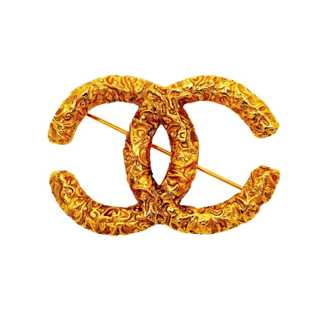 Chanel Brooch, Coco Mark, Lava Motif, GP Plated Gold, Women's: --- Catalog ---Category: SizeSize (HxWxD): 3.57cm x 5.14cm / 1.4'' x 2.02''Category: DesignType: BroochColor: GoldGender: WomenMaterial: Gold platingCategory: GeneralBrand: Chanel--- Item List ---Sect