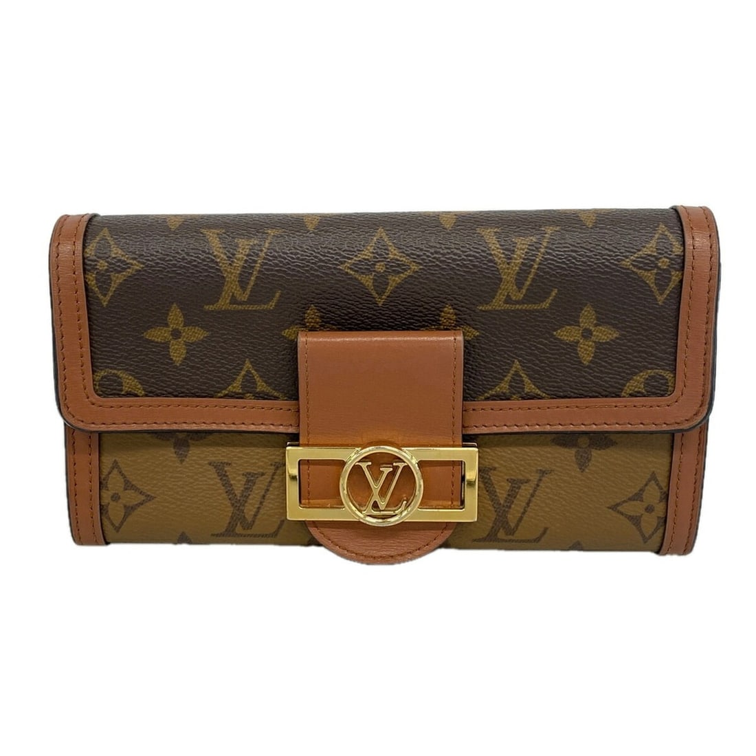 Louis Vuitton Monogram Reverse Portefeuille Sarah Dauphine Long Wallet M46645 Brown Women's: --- Catalog ---Category: SizeSize (HxWxD): 10cm x 19cm x 3.5cm / 3.93'' x 7.48'' x 1.37''Category: DesignType: Long wallet (bi-fold)Color: BrownGender: WomenCategory: GeneralMPN: M46645Brand: Louis Vu