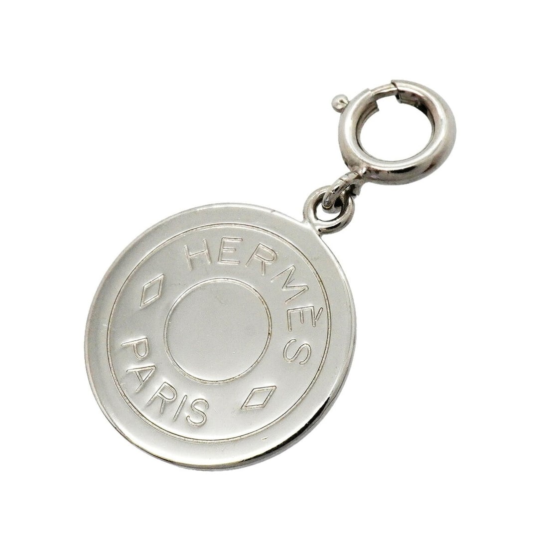 Hermes Sellier Metal Silver Pendant Top for Women: --- Catalog ---Category: SizePendant Size: 34.8mm x 20mm / 1.37'' x 0.78''Category: DesignColor: SilverGender: WomenMaterial: MetalPendant Type: PendantNecklace Type: PendantCategory: GeneralBrand: He