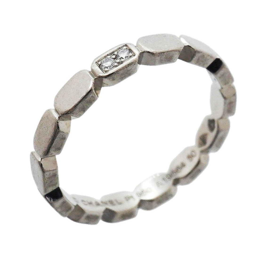 Chanel Première Promesse 2PD Platinum Ring, Pt950, Diamond, Size #50, Ladies' Ring: --- Catalog ---Category: SizeUS Size: 5.5Brand Size: 50Category: DesignType: Band ringStone: DiamondGender: WomenMaterial: Platinum 950Category: GeneralBrand: Chanel--- Item List ---Section: Condition