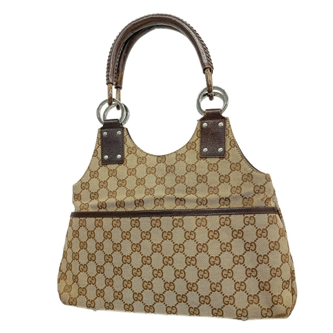 Gucci GG Canvas Handbag 131329 Beige Women's P3388125: --- Catalog ---Category: SizeSize (HxWxD): 21.5cm x 31cm x 8cm / 8.46'' x 12.2'' x 3.14''Category: DesignType: HandbagColor: BeigeGender: WomenMaterial: Canvas Hardware Color: SilverCategory: GeneralM
