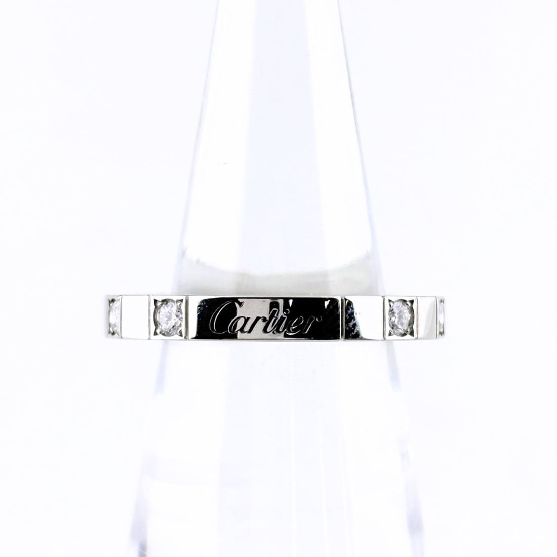 Cartier Lanieres Half Diamond Ring, Melee 750 Diamond, Women's: --- Catalog ---Category: SizeUS Size: 10Brand Size: 60Category: DesignType: Band ringStone: DiamondGender: WomenCategory: GeneralBrand: Cartier--- Item List ---Section: ConditionRanking: Rank AB Used 