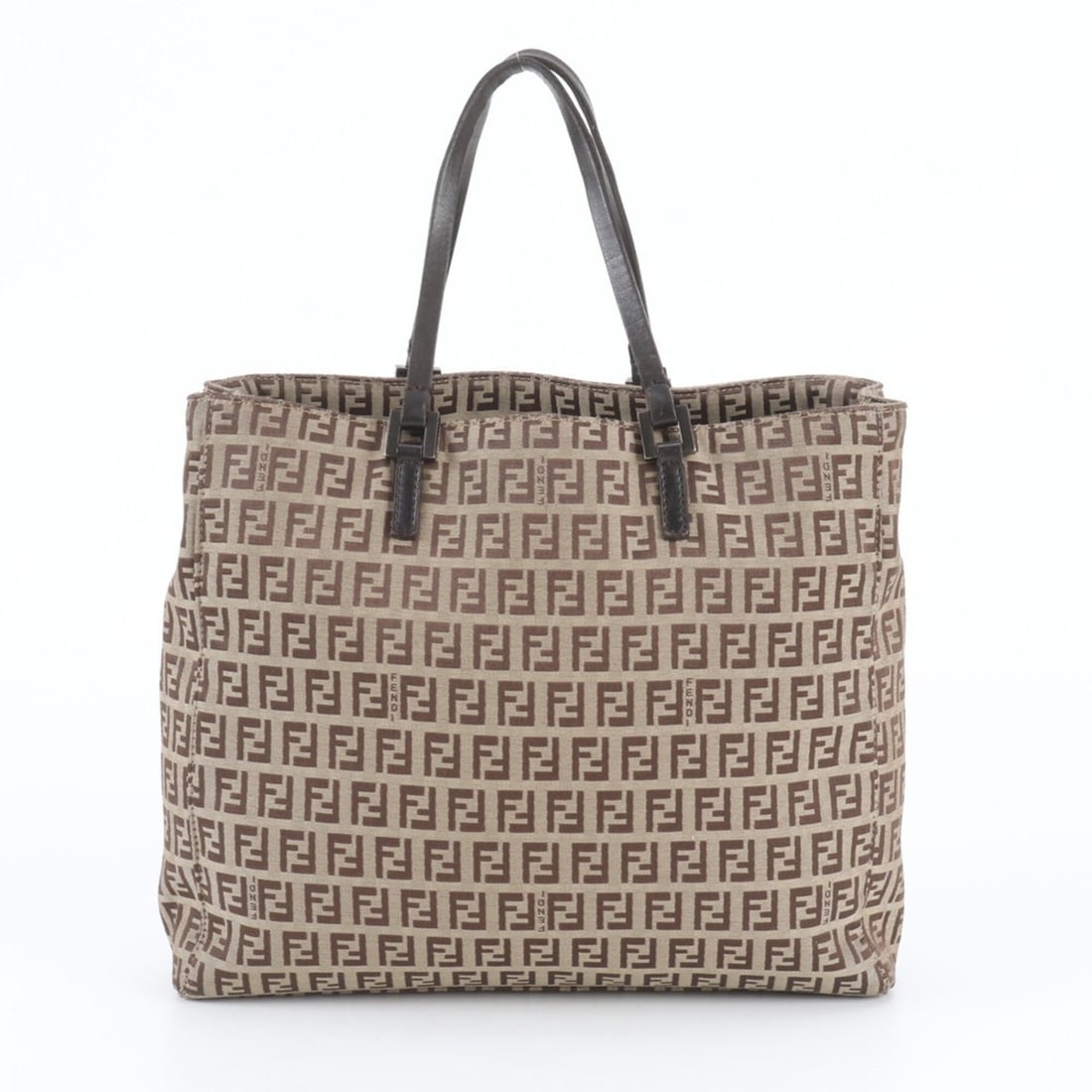 Fendi Zucchino 8BH019 Leather Tote Bag Shoulder Handbag Brown Women's: --- Catalog ---Category: SizeSize (HxWxD): 26cm x 30cm x 7cm / 10.23'' x 11.81'' x 2.75''Category: DesignType: Handbag, Shoulder bag, Tote bagColor: BrownGender: WomenMaterial: Leather , Canvas Catego