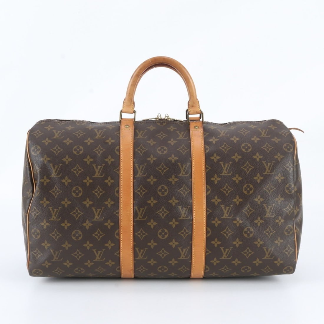 Louis Vuitton Monogram Keepall 50 M41426 Leather Boston Bag Tote Travel for Men (1 of 11)