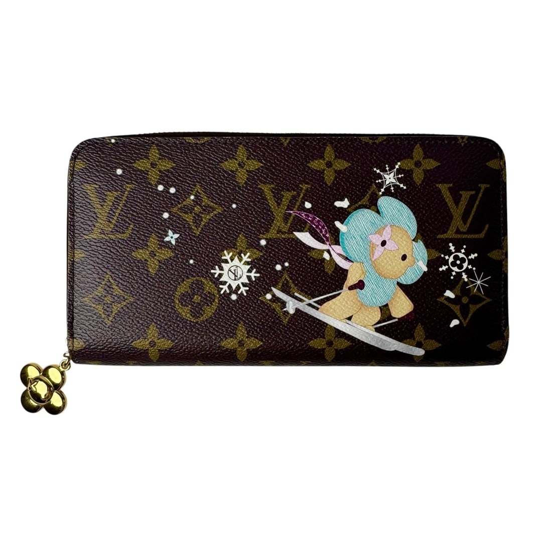 Louis Vuitton Monogram Zippy Wallet Holiday Limited Edition M12223 IC Women's: --- Catalog ---Category: SizeSize (HxWxD): 11cm x 19.5cm / 4.33'' x 7.67''Category: DesignType: Long wallet (bi-fold)Color: BrownGender: WomenMaterial: Leather Category: GeneralMPN: M12223Brand: Louis