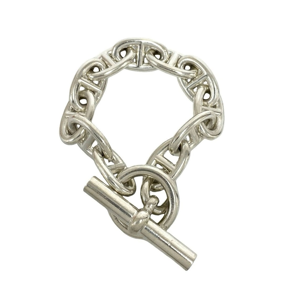 HERMES Chaine d'Ancre TGM 11-link bracelet, sterling silver 925, men's accessory, silver, item: --- Catalog ---Category: SizeLength: 16.5cm / 6.49''Category: DesignType: Charm braceletColor: SilverGender: MenMaterial: Silver 925Category: GeneralBrand: Hermes--- Item List ---Section: ConditionRan