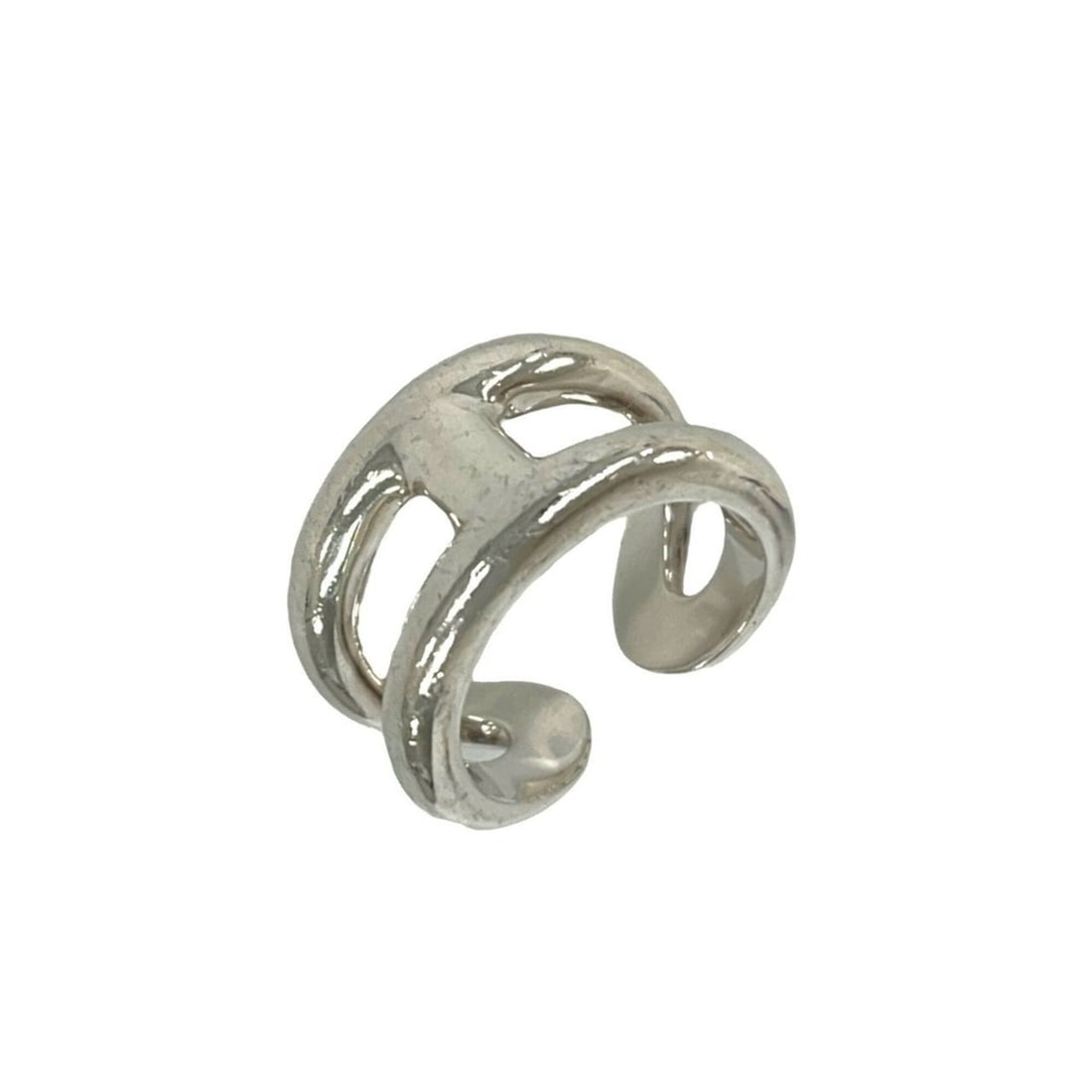 HERMES Osmo's PM Ring, Sterling Silver 925, Size #59, Men's, Silver, Item Number 22429: --- Catalog ---Category: SizeJP Size: 16US Size: 8Category: DesignType: Band ringColor: SilverGender: MenMaterial: Silver 925Category: GeneralBrand: Hermes--- Item List ---Section: ConditionRanking: R