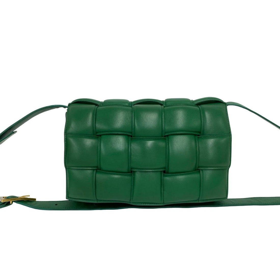BOTTEGA VENETA Bottega Veneta Padded Cassette Intrecciato Leather Genuine Shoulder Bag Pouch Green: --- Catalog ---Category: SizeSize (HxWxD): 17cm x 25.5cm x 7.5cm / 6.69'' x 10.03'' x 2.95''Category: DesignType: Pochette, Shoulder bagColor: GreenGender: WomenMaterial: Leather Category: GeneralBran